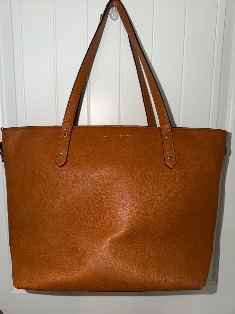 Poppy & Peonies Go Getter Tote in Cognac